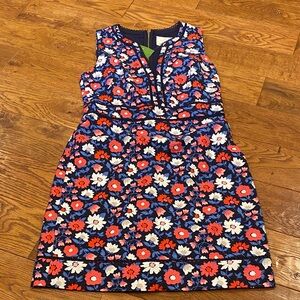 kate spade Navy Floral Sleeveless Wedding Dress